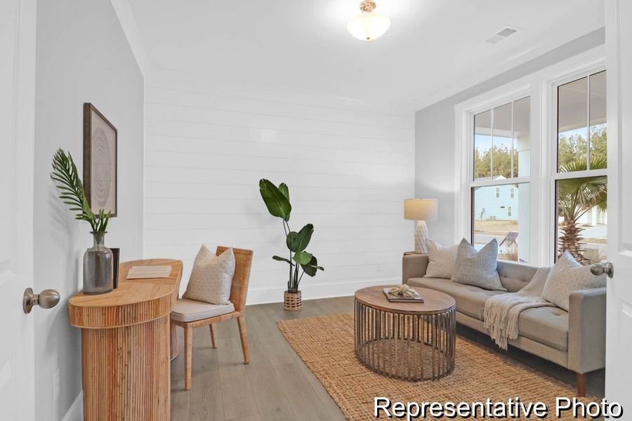 Furnished interior view inside a new home in Homecoming, Ravenel (Image 2).