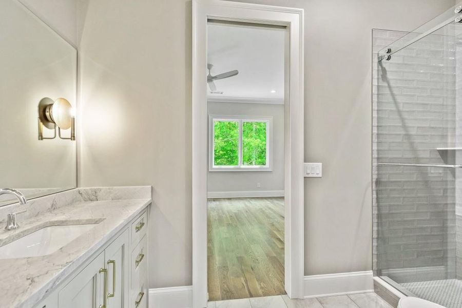 Furnished interior view inside a new home in , Newnan (Image 70).