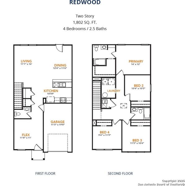 2D floor plan layout of this home in The Park, Uvalde, TX (Image 2). 2D floor plan layout of this home in The Park, Uvalde, TX (Image 2).