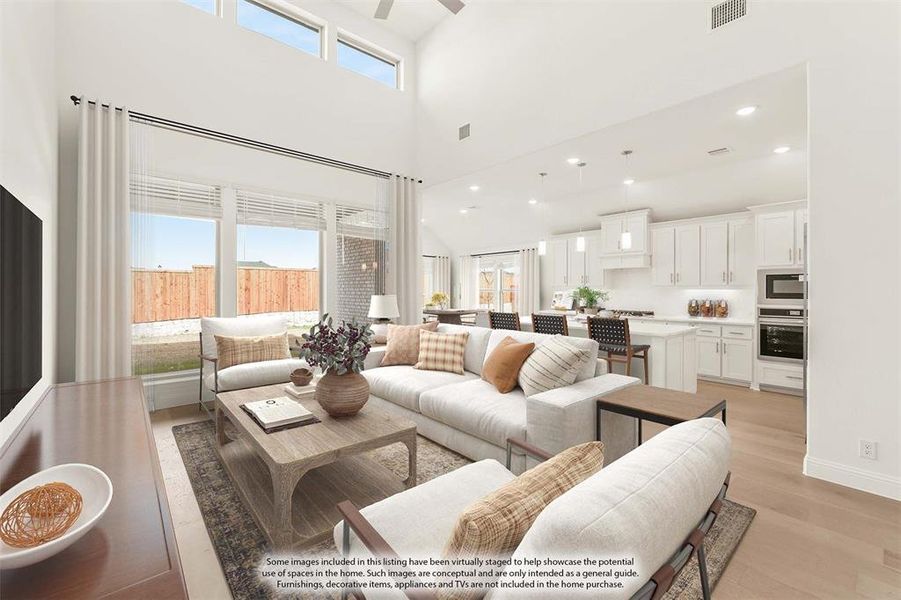 Furnished interior view inside a new home in Sutton Fields, Celina (Image 17). Furnished interior view inside a new home in Sutton Fields, Celina (Image 17).