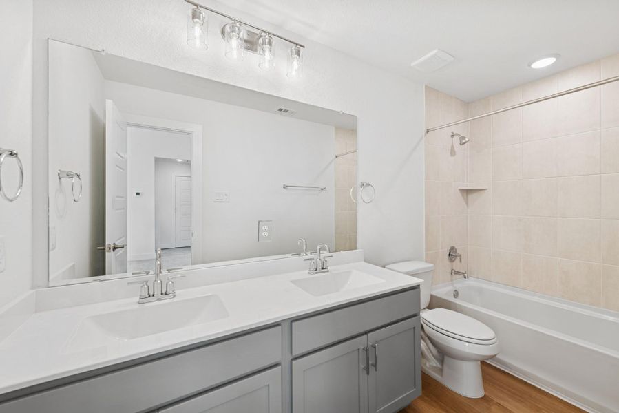 Furnished interior view inside a new home in Marvida, Cypress (Image 9).