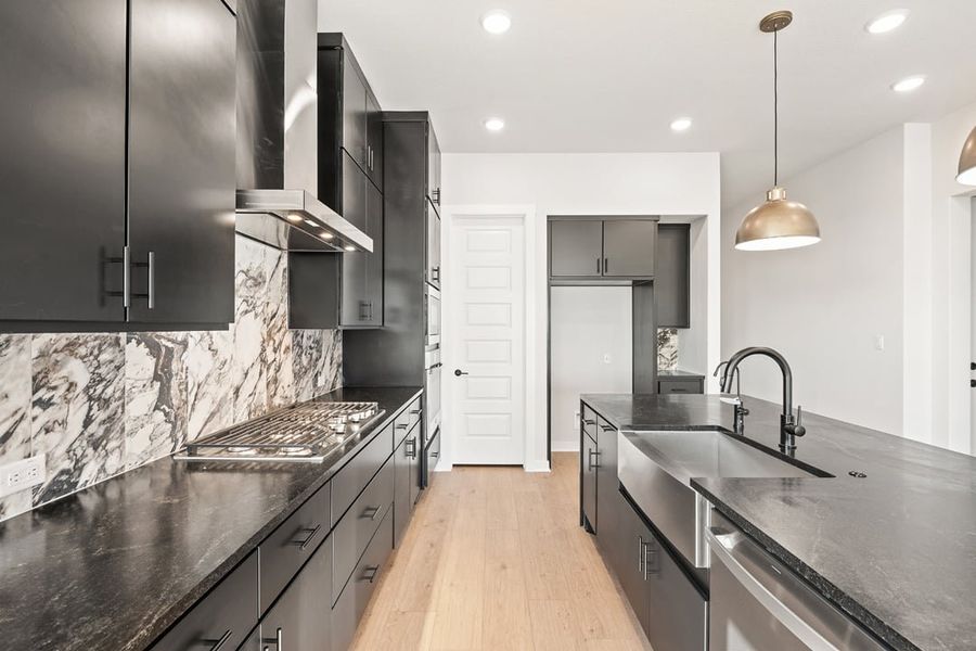 Furnished interior view inside a new home in Arbor Collection at Lariat, Liberty Hill (Image 5). Furnished interior view inside a new home in Arbor Collection at Lariat, Liberty Hill (Image 5).