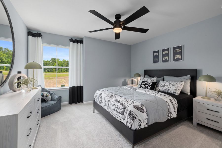 Furnished interior view inside a new home in Cambria, Garner (Image 14). Furnished interior view inside a new home in Cambria, Garner (Image 14).