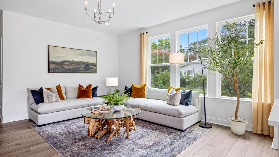 Furnished interior view inside a new home in Spring Village Townhomes, Angier (Image 17).
