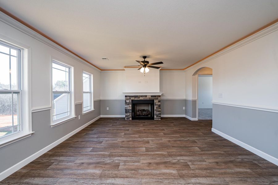 Representative unfurnished interior of a home built from the Sumter by Enchanted Homes in Lonesome Dove, San Antonio (Image 55).