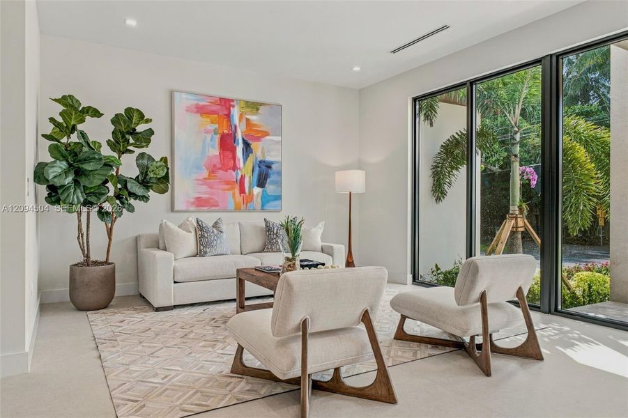 Furnished interior view inside a new home in , South Miami (Image 7).