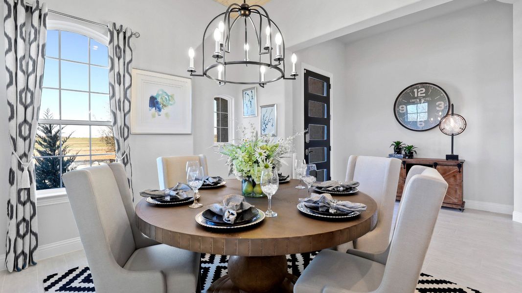 Representative furnished interior of a home built from the Laurel by Brightland Homes in Sunterra, Katy (Image 9).