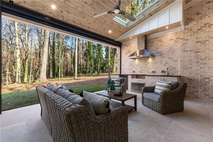 Exterior details and patio area of a home in , Alpharetta (Image 32).