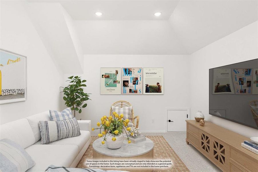 Furnished interior view inside a new home in Creekview Meadows, Pilot Point (Image 11).