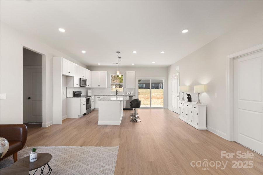 Furnished interior view inside a new home in , Olin (Image 4).