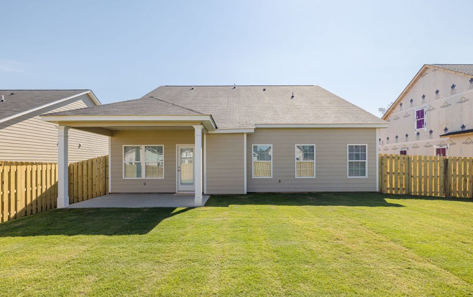 Front exterior of a new home in The Sanctuary, Aiken, SC, highlighting curb appeal (Image 27). Front exterior of a new home in The Sanctuary, Aiken, SC, highlighting curb appeal (Image 27).