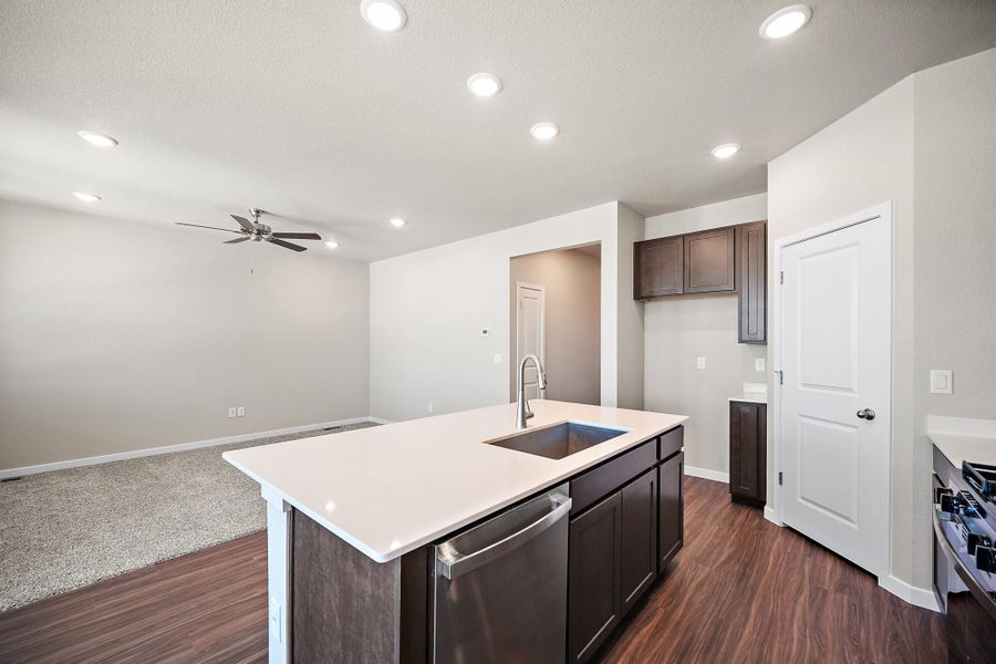 Furnished interior view inside a new home in Aspen Ranch, Fountain (Image 12).