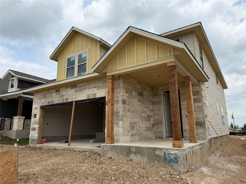 In-progress construction of a new home in Lariat, Liberty Hill, TX (Image 7).