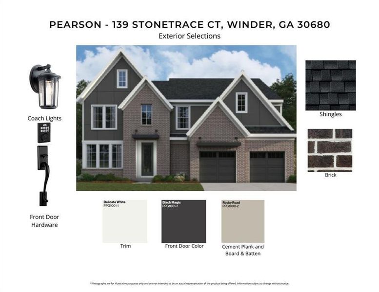 Sample of building materials used in homes in Stonehaven, Winder (Image 2). Sample of building materials used in homes in Stonehaven, Winder (Image 2).