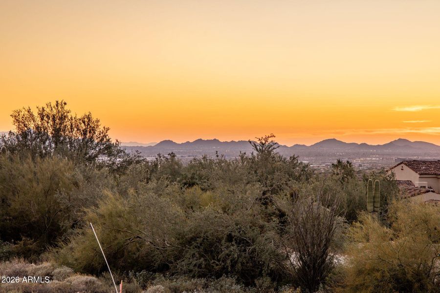 Dusk View to the southwest