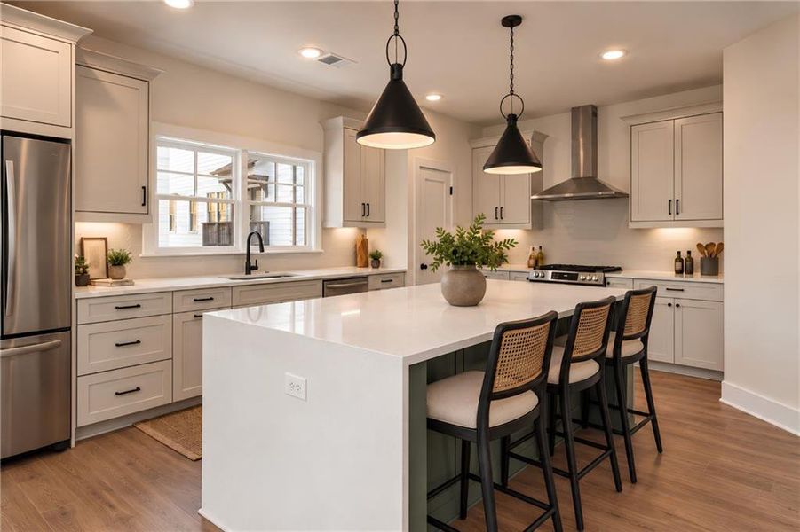 Furnished interior view inside a new home in , Hapeville (Image 18).