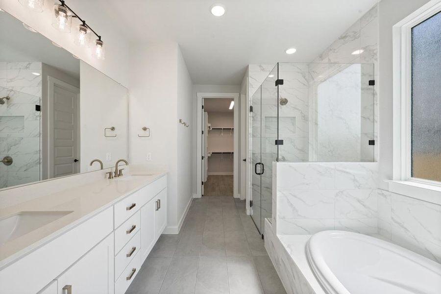 Furnished interior view inside a new home in Terrace Collection At Turner's Crossing, Buda (Image 11).