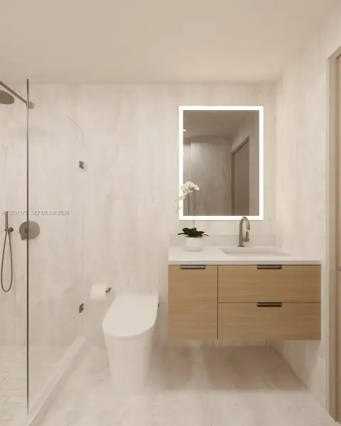 Furnished interior view inside a new home in , Miami Beach (Image 4). Furnished interior view inside a new home in , Miami Beach (Image 4).