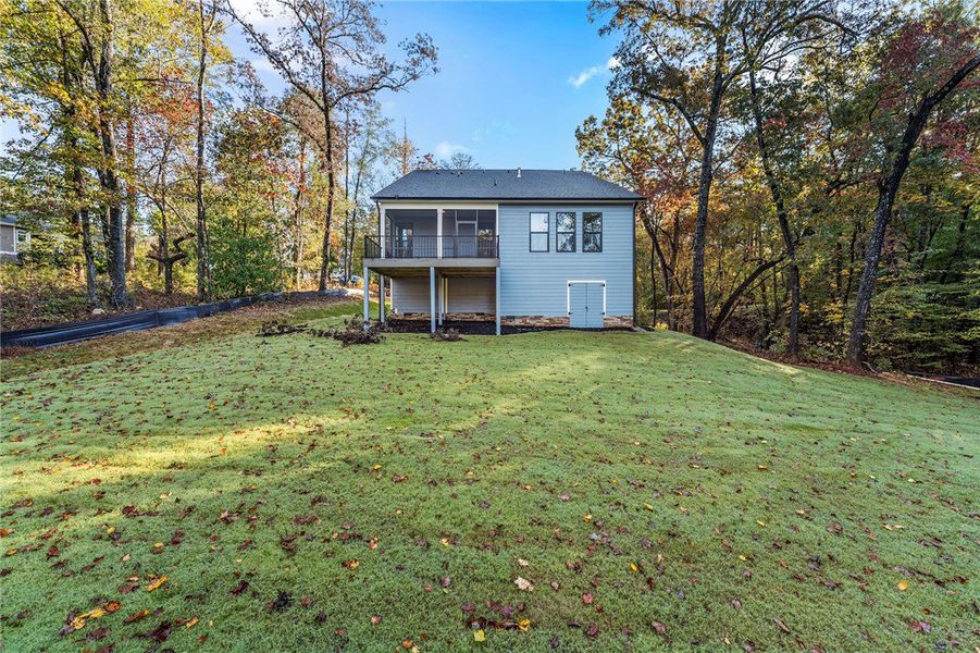 Exterior details and patio area of a home in Cross Creek Plantation, Seneca (Image 3).