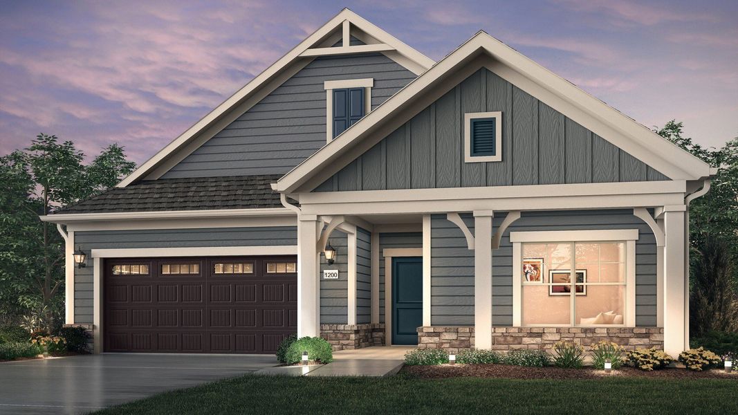 Representative exterior photo of a completed home built from the Capri by Epcon Communities in The Grove at Haven Hill, Lenoir City, TN (Image 18). Representative exterior photo of a completed home built from the Capri by Epcon Communities in The Grove at Haven Hill, Lenoir City, TN (Image 18).
