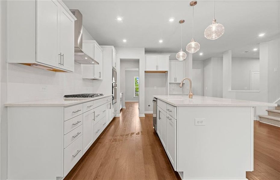 Furnished interior view inside a new home in Reunion, Flowery Branch (Image 11).