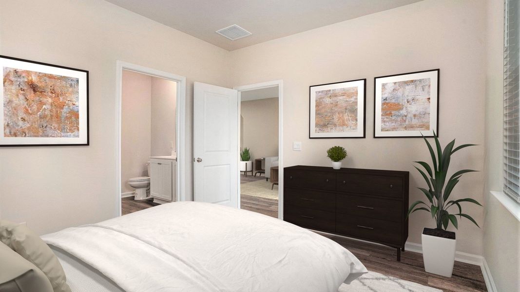 Furnished interior view inside a new home in Brunswick Plantation, Ash (Image 7).