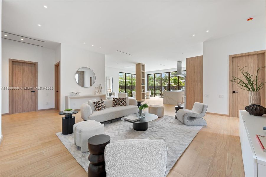 Furnished interior view inside a new home in , Miami (Image 21).