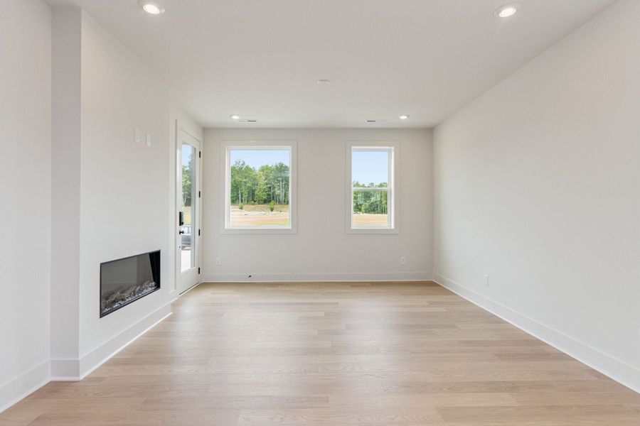 Representative unfurnished interior of a home built from the Lumen C by Homes by Dickerson in Chatham Park, Pittsboro (Image 11).