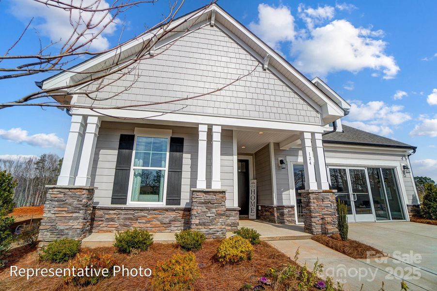 Front exterior of a new home in , Sherrills Ford, NC, highlighting curb appeal (Image 2). Front exterior of a new home in , Sherrills Ford, NC, highlighting curb appeal (Image 2).