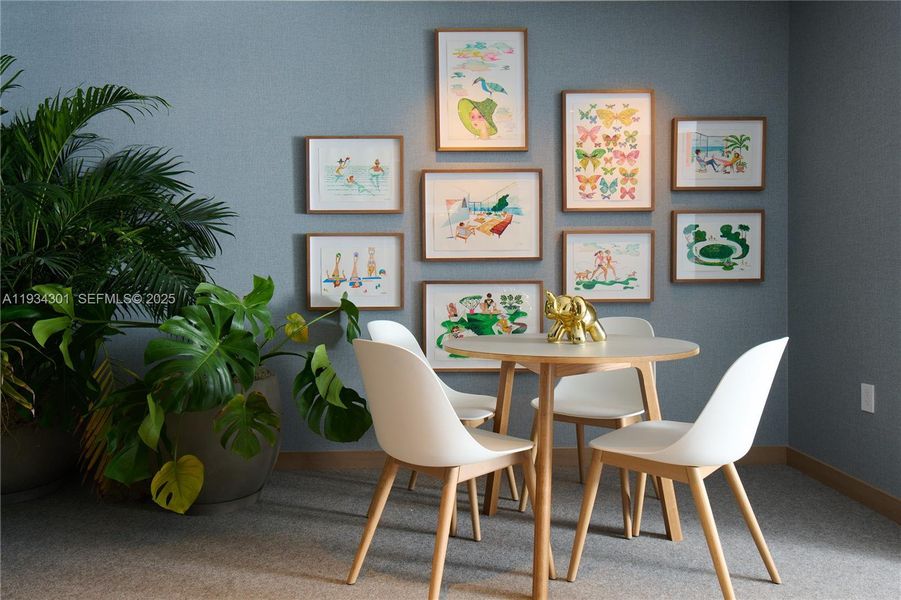 Furnished interior view inside a new home in , Miami Beach (Image 18).