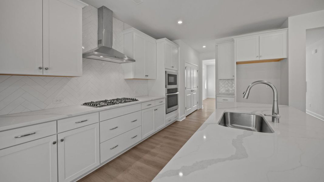 The Burton Plan in Farms at Bellingham by DRB Homes in Charlotte NC- Kitchen