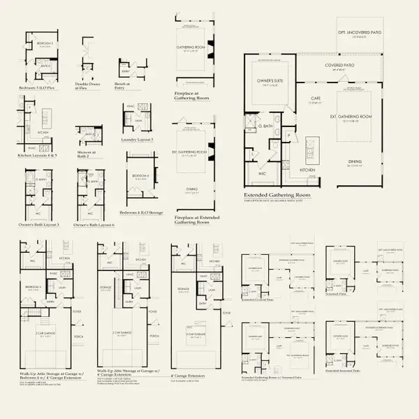 2D floor plan layout for the Mystique by Del Webb in Del Webb Carolina Ridge, Midland, NC (Image 4).