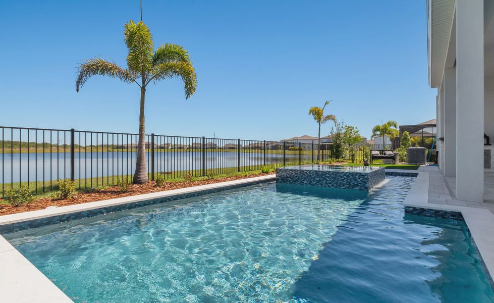 Exterior details and patio area of a home in Waterset, Apollo Beach (Image 23).