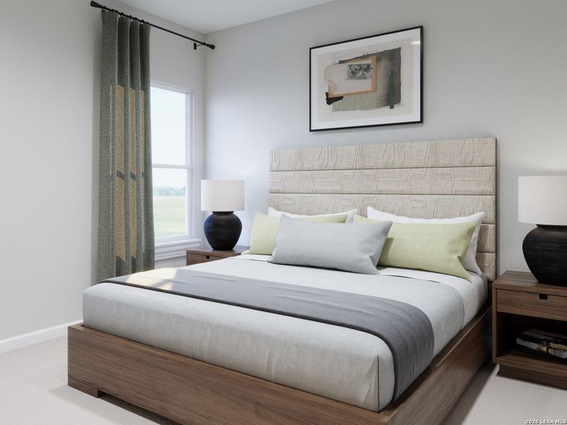 Furnished interior view inside a new home in Katzer Ranch, Converse (Image 7).