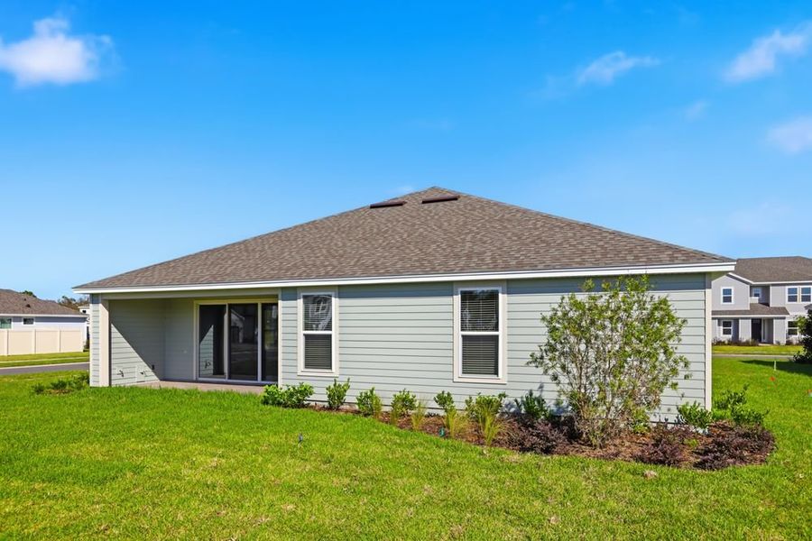 Exterior details and patio area of a home in Headwaters at Lofton Creek, Yulee (Image 23). Exterior details and patio area of a home in Headwaters at Lofton Creek, Yulee (Image 23).