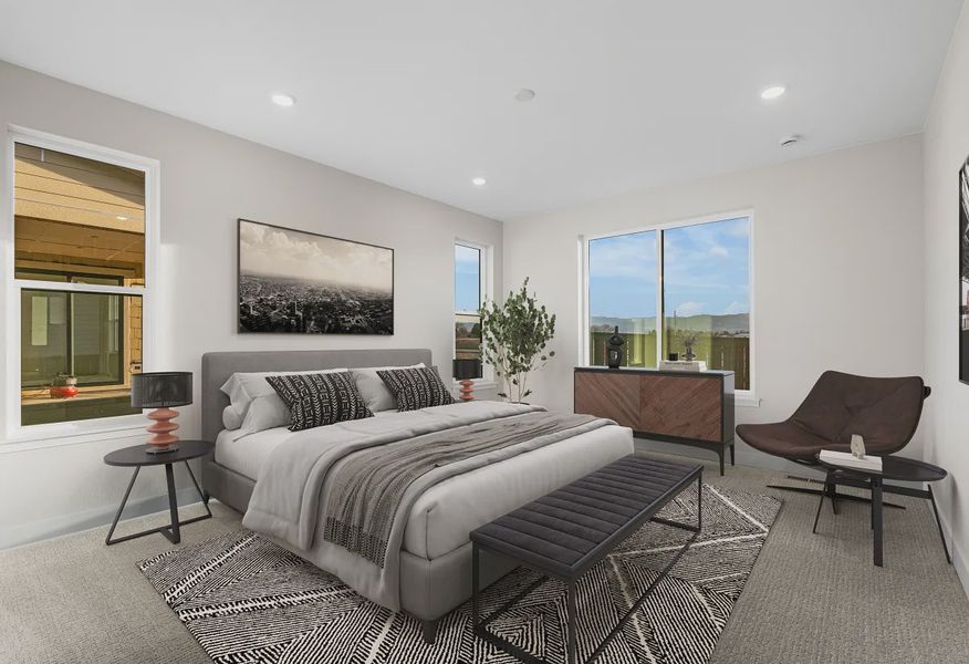 Starfall Plan Primary Bedroom - Virtually Staged - 6 of 11
