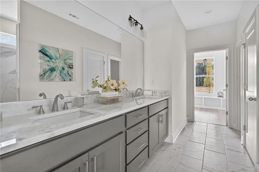 Furnished interior view inside a new home in , Buford (Image 9).