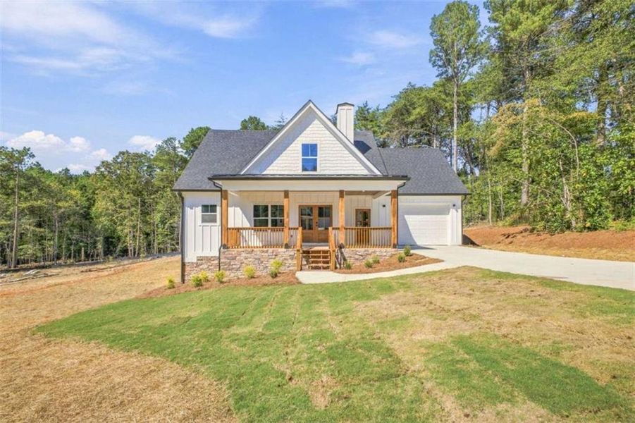 Front exterior of a new home in , Rockmart, GA, highlighting curb appeal (Image 1). Front exterior of a new home in , Rockmart, GA, highlighting curb appeal (Image 1).