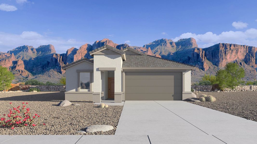 Representative exterior photo of a completed home built from the Hayden by D.R. Horton in Upper Canyon, Phoenix, AZ (Image 23).