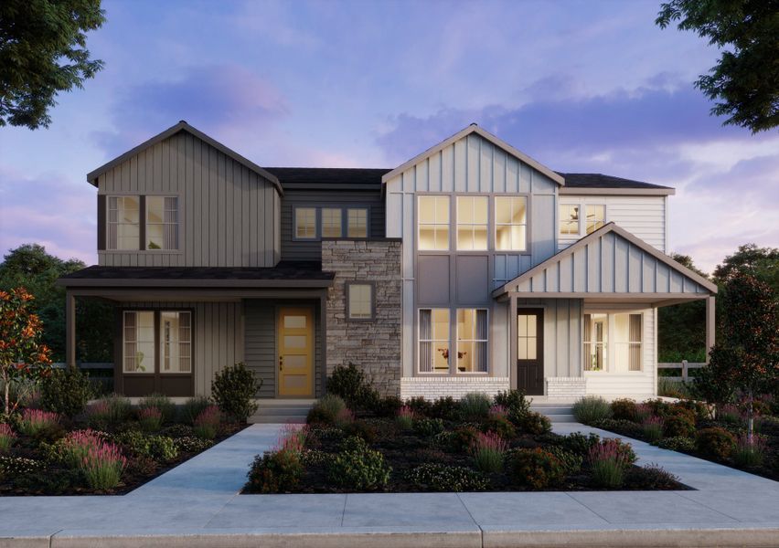Representative exterior photo of a completed home built from the 3 by Trumark Homes in Trumark Homes at Sterling Ranch, Littleton, CO (Image 23).
