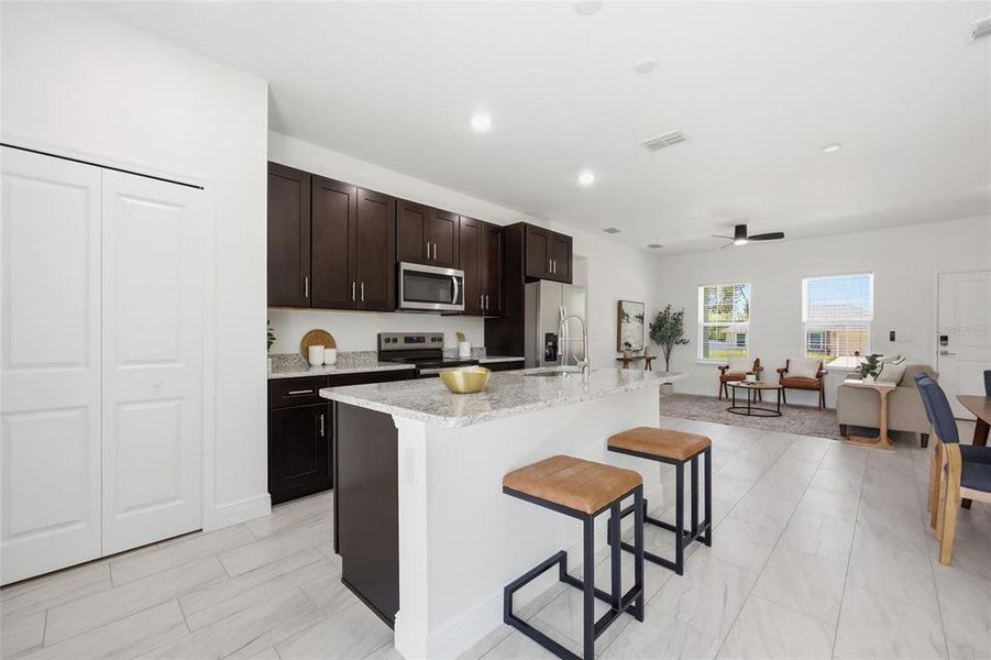Furnished interior view inside a new home in , Ocala (Image 13).