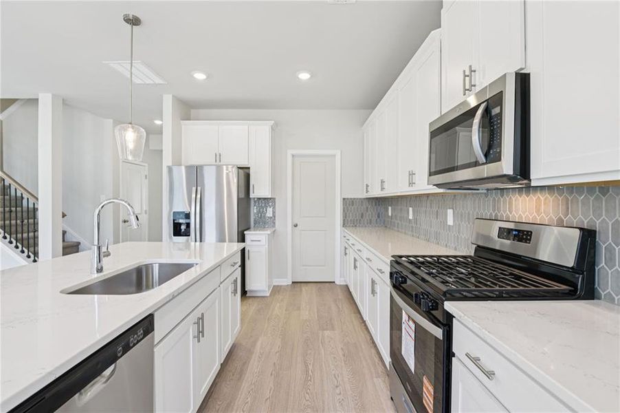 Furnished interior view inside a new home in The Oaks at Dawson, Dawsonville (Image 8).