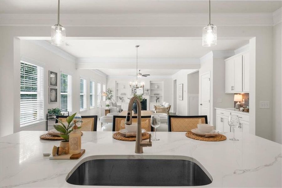 Furnished interior view inside a new home in River Rock, Ball Ground (Image 48).