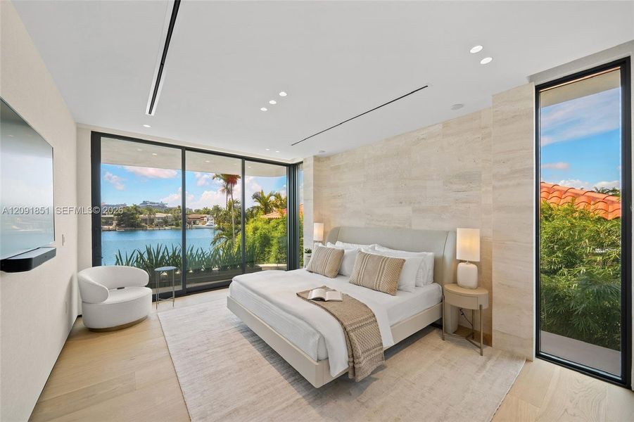 Furnished interior view inside a new home in , Miami Beach (Image 8). Furnished interior view inside a new home in , Miami Beach (Image 8).