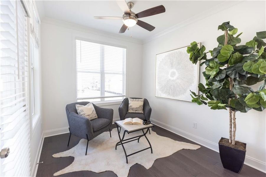 The Sunroom is the perfect flex space. **Photos of model house and not of actual home - Photos for representation purposes only **