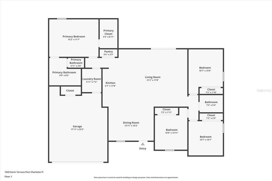 2D floor plan layout of this home in , Port Charlotte, FL (Image 5). 2D floor plan layout of this home in , Port Charlotte, FL (Image 5).