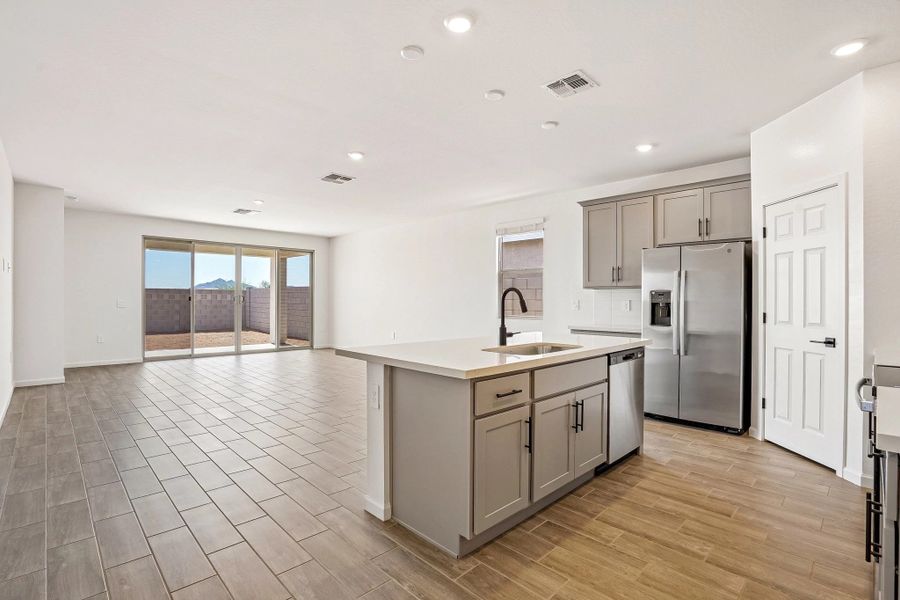 Kitchen and great room