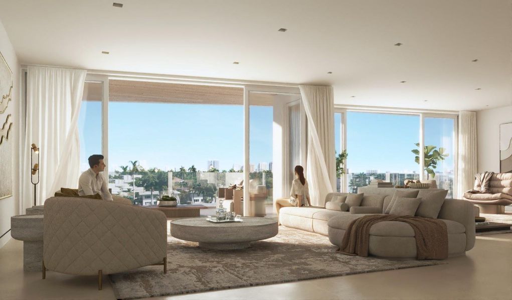 Furnished interior view inside a new home in , Fort Lauderdale (Image 9). Furnished interior view inside a new home in , Fort Lauderdale (Image 9).