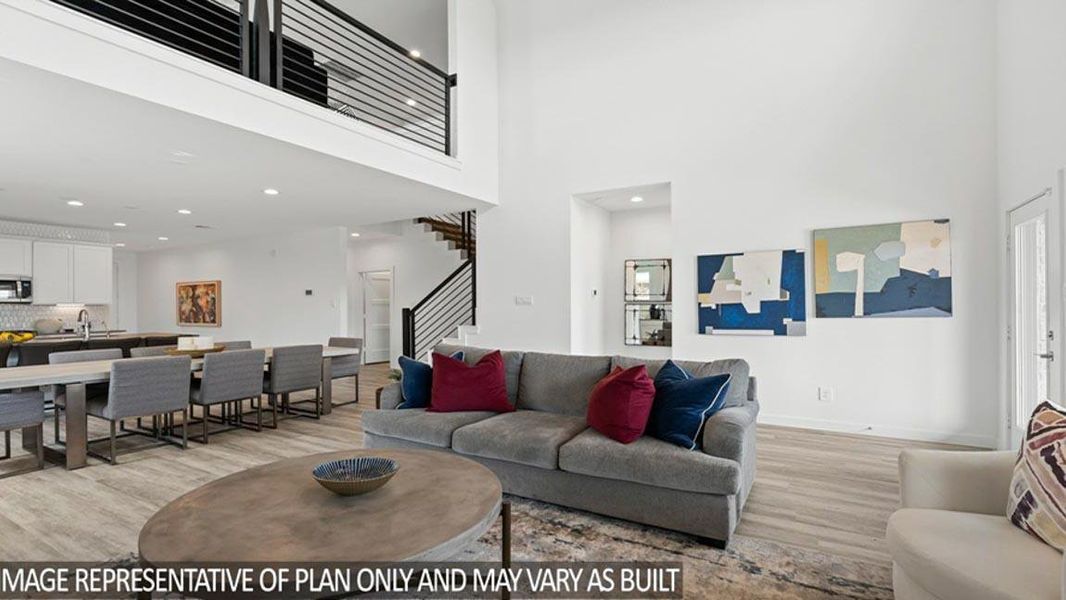 Furnished interior view inside a new home in Silverthorne, Conroe (Image 36).