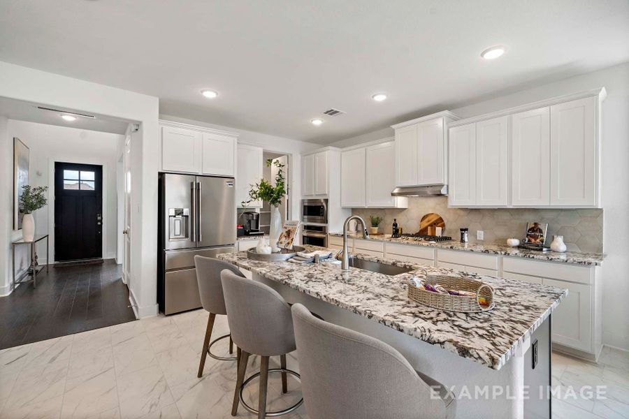 Representative furnished interior of a home built from the The Philip A with 3-Car Garage by Davidson Homes LLC in Lago Mar, Texas City (Image 6).